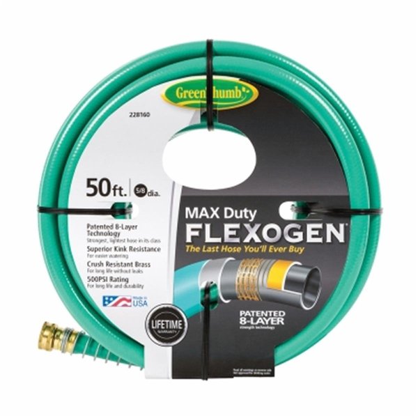Fiskars 0.625 in. x 50 ft. Green Thumb Max Duty Flexogen Hose FI571271